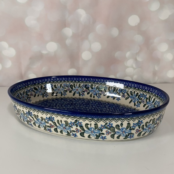 CERAMIKA ARTYSTYCZNA NWOT 14” Oval Baker - Picture 2 of 9